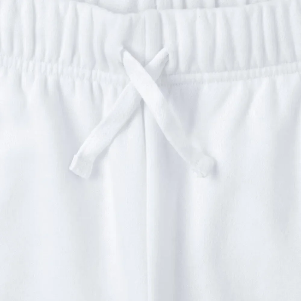 THE CHILDREN’S PLACE BOYS WHITE COLORBLOCK FLEECE JOGGERS NWT SZ 16/XL